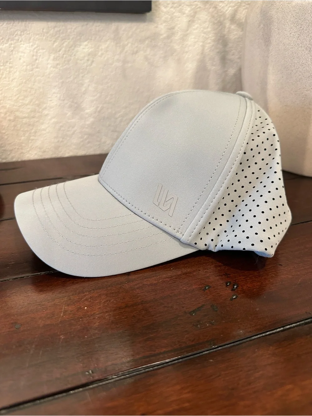Light Gray Performance Hat with Subtle Logo